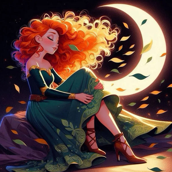 Moonlight Princess Merida Diamond Painting