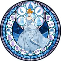 Cinderella Stained Glass Diamond Painting