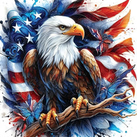 American Flag Eagle Diamond Painting