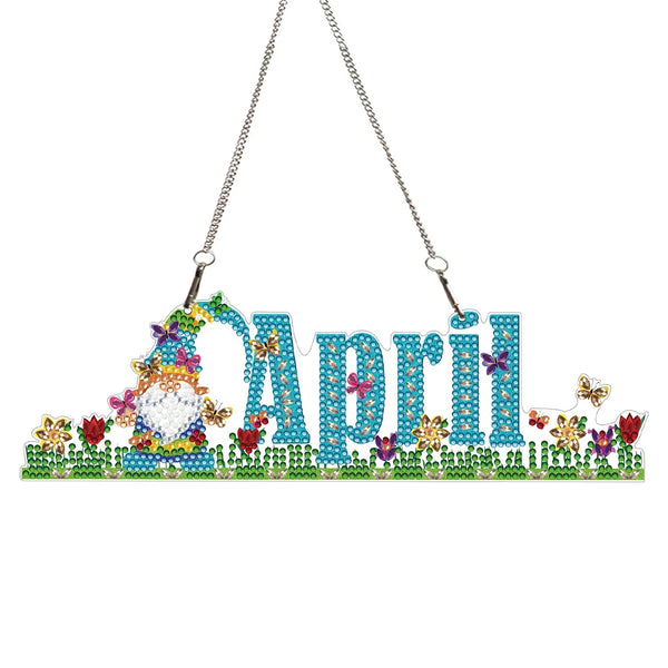 Monthly Diamond Painting Hanging Sign