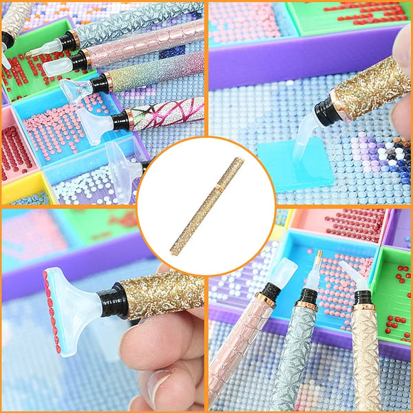 Art Design Diamond Painting Drill Pen w/Tips & Wax