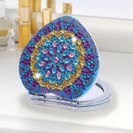 Load image into Gallery viewer, Heart Shaped Mandala Diamond Painting Pocket Mirror
