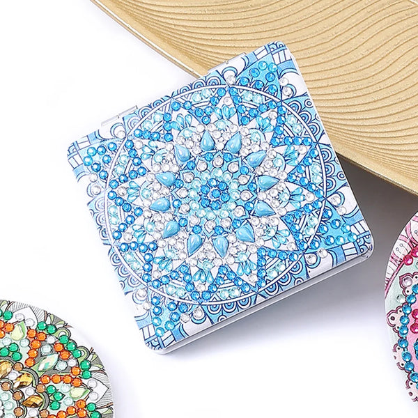 Square Mandala Diamond Painting Pocket Mirror