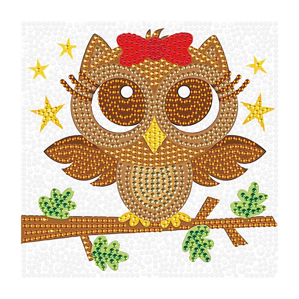 Cartoon Brown Owl Diamond Painting