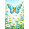 Butterfly Daisy Field Diamond Painting