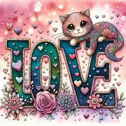 Cat Love Diamond Painting