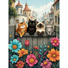 Cats on the Fence Diamond Painting