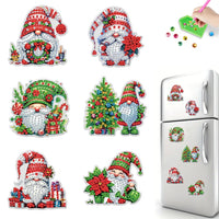 Christmas Gnome Diamond Painting Magnet Set