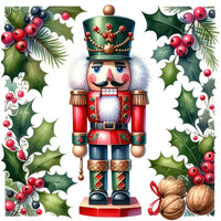 Christmas Nutcracker Holly Diamond Painting