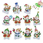 Christmas Snowman Diamond Painting Sticker Set