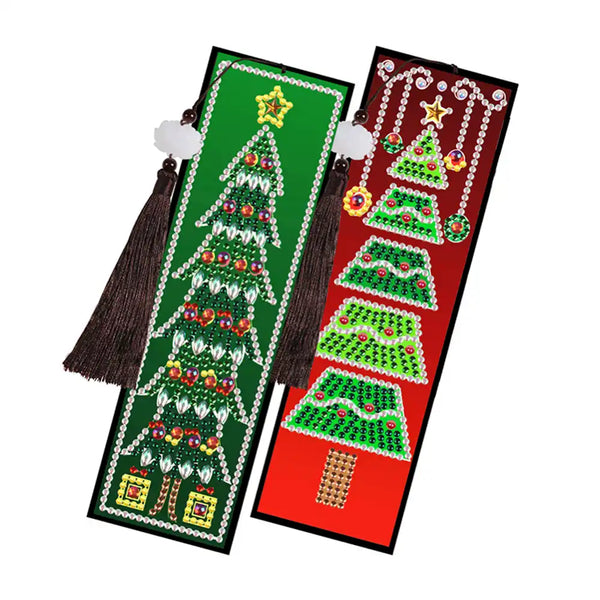 Christmas Tree Diamond Painting Bookmark Set