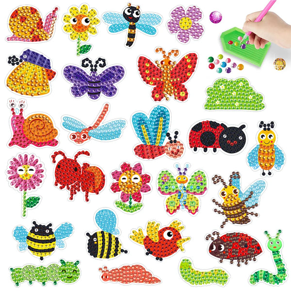 Cute Bugs Diamond Painting Sticker Set #2