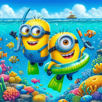 Diving Minions Diamond Painting