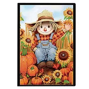 Fall Scarecrow Diamond Painting Notebook