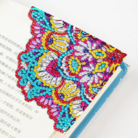 Flower Diamond Painting Corner Bookmark