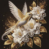 Golden Hummingbird Pearl Partial Diamond Painting