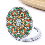 Load image into Gallery viewer, Round Mandala Diamond Painting Pocket Mirror
