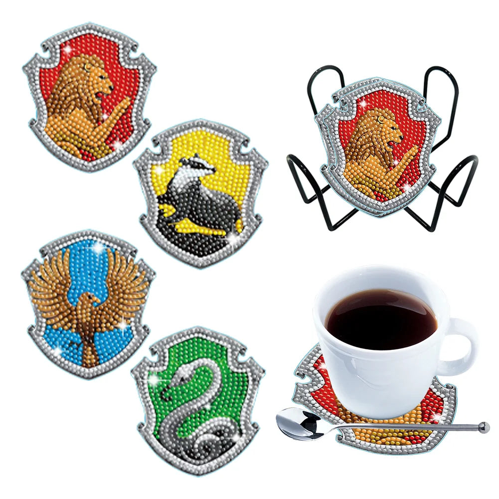 Harry Potter Diamond Painting Coaster Set