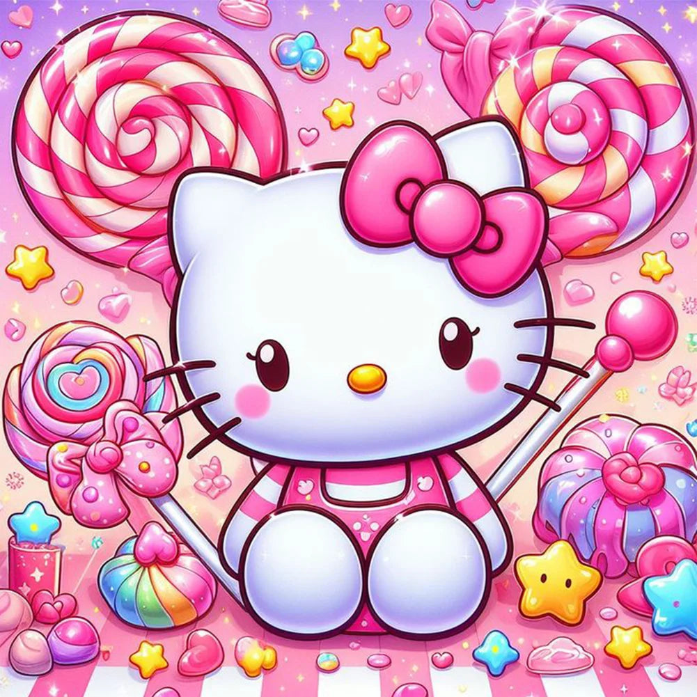 Hello Kitty Lollipops Diamond Painting