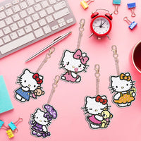 Hello Kitty Diamond Painting Keychains Set #1