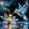 Hummingbird Lotus Diamond Painting