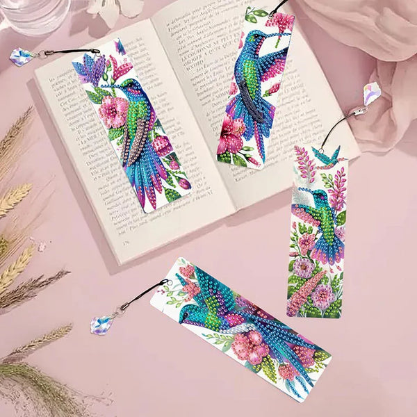 Hummingbird Diamond Painting Bookmark Set