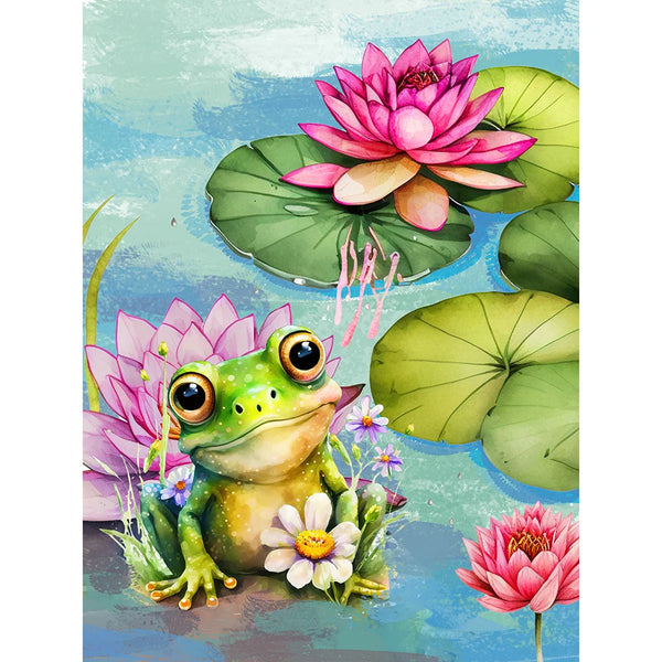 Lily Pad Frog Diamond Painting