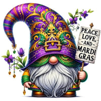 Mardi Gras Gnome Diamond Painting