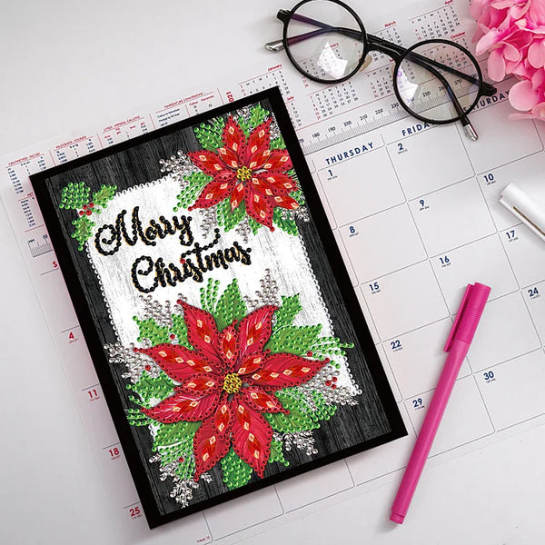 Merry Christmas Diamond Painting Notebook