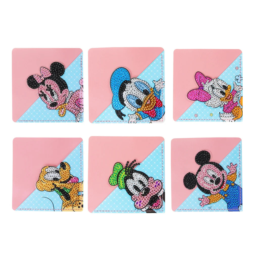 Mickey Friends Corner Diamond Painting Bookmark Set