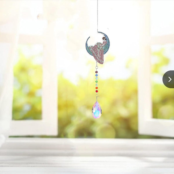 Moon Girl Diamond Painting Suncatcher