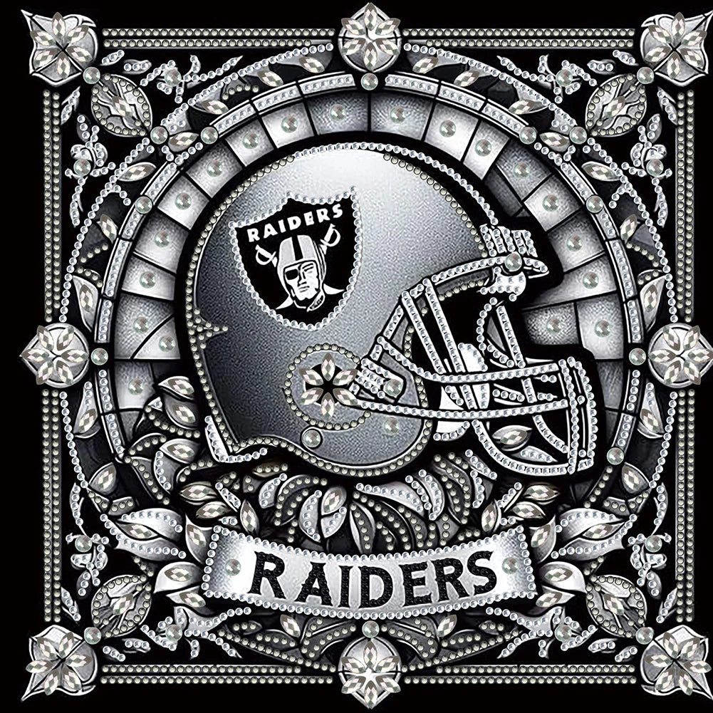 NFL Raiders Partial Diamond Painting