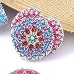 Load image into Gallery viewer, Heart Shaped Mandala Diamond Painting Pocket Mirror
