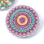 Load image into Gallery viewer, Round Mandala Diamond Painting Pocket Mirror
