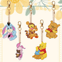 Pooh & Friends Diamond Painting Keychain Set #2