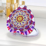 Load image into Gallery viewer, Heart Shaped Mandala Diamond Painting Pocket Mirror
