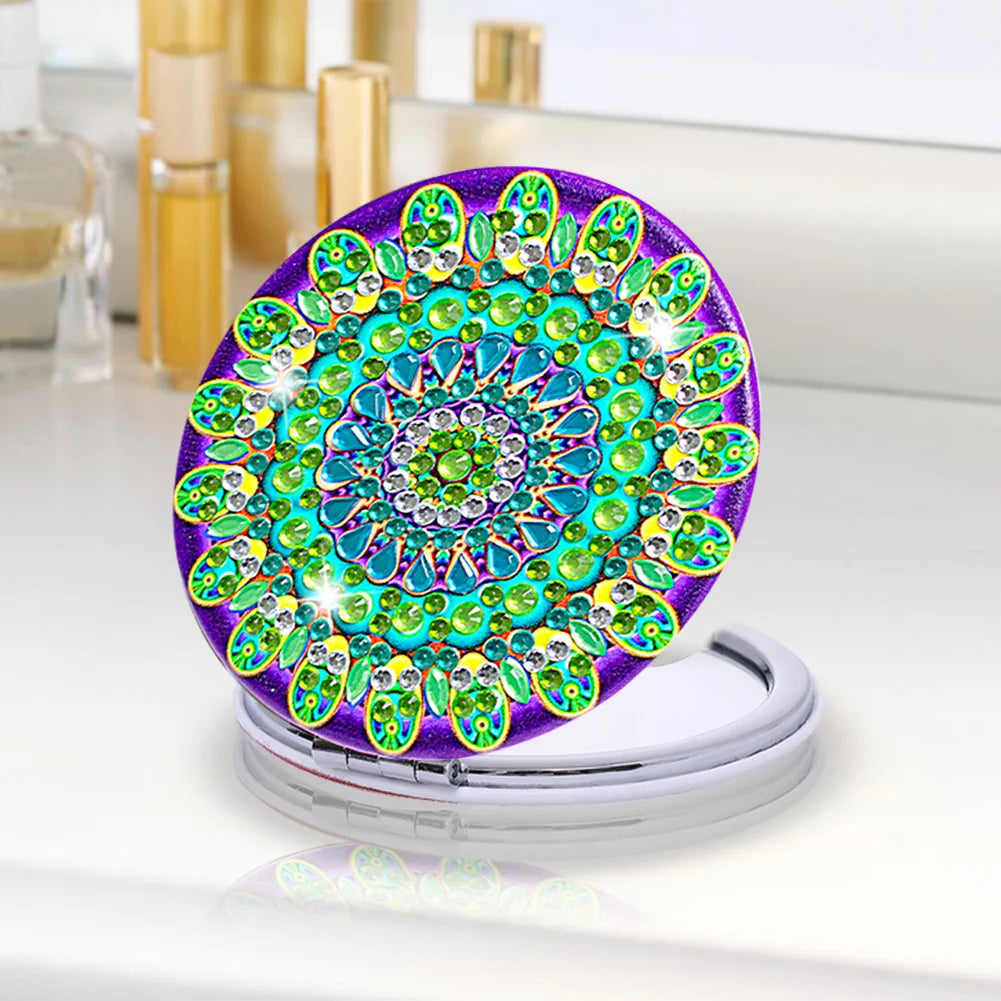 Round Mandala Diamond Painting Pocket Mirror