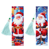 Santa Diamond Painting Bookmark Set