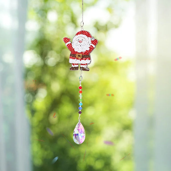 Santa Diamond Painting Suncatcher