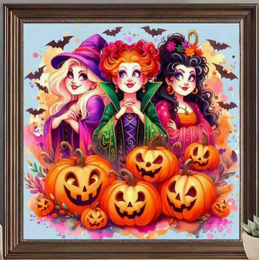 Hocus Pocus Witches Diamond Painting