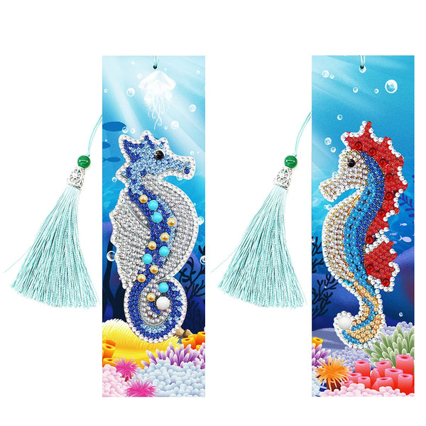 Seahorse Diamond Painting Bookmark Set