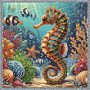 Seahorse & Coral Partial Diamond Painting