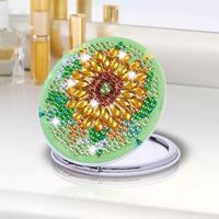 Sunflower Diamond Painting Pocket Mirror