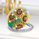 Sunflower Diamond Painting Pocket Mirror