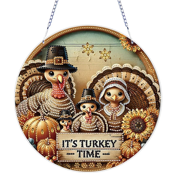 Thanksgiving Diamond Painting Hanging Sign