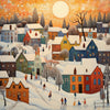 Town at Dusk Diamond Painting