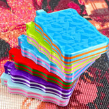 Multi-Colored Diamond Painting Sorting Trays w/Lid & Stopper