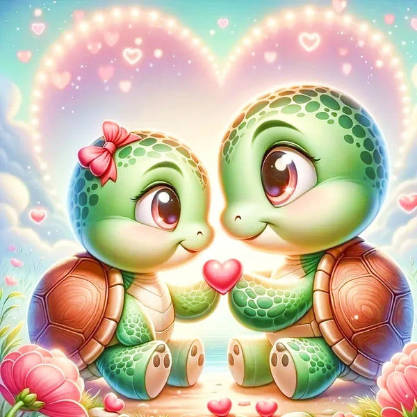 Turtle Love Diamond Painting