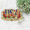 USA Rose Diamond Painting Hanging Sign