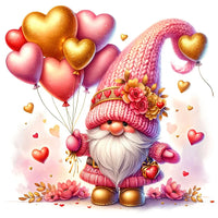 Valentine's Day Balloon Gnome Diamond Painting